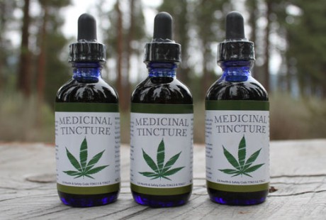 Medicinal Tincture cannabis marijuana label cbd thc design